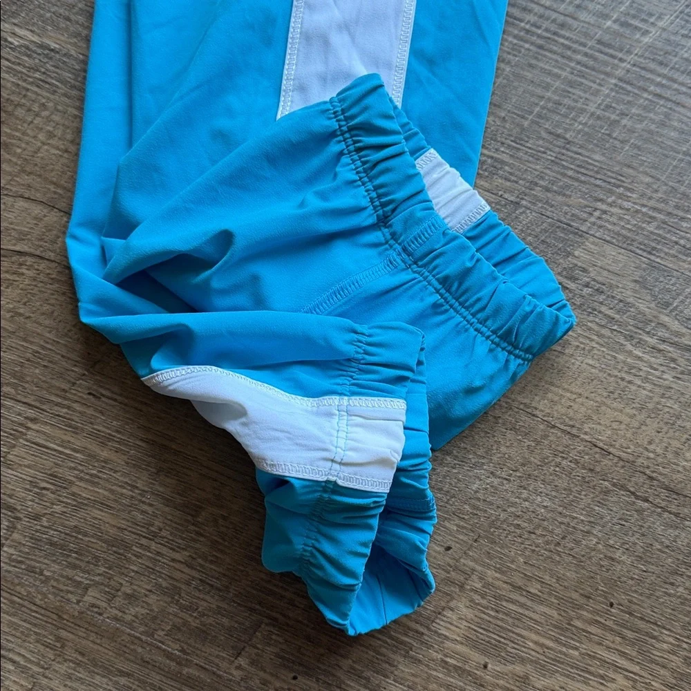 Lululemon Blue and White Track Pants 8 - Picture 9 of 9